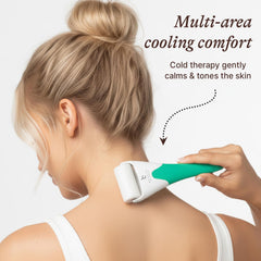 Beauty by Earth Ice Roller migraine relief use cools temples and eases tension.