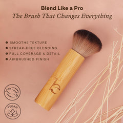 Beauty by Earth Kabuki brush flat-top bronzer brush for natural glow