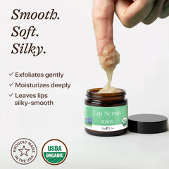 Beauty by Earth lip scrub mint hydration locks in moisture after exfoliation for lasting comfort.