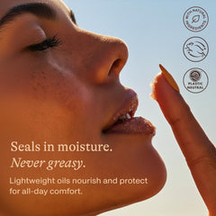 Beauty by Earth lip scrub vanilla apply on lips demonstrates easy daily routine.