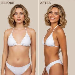 Beauty by Earth Self Tanner application swatch demonstrates smooth color