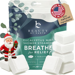 Beauty by Earth shower steamer eucalyptus tablet delivers invigorating aromatherapy in the shower