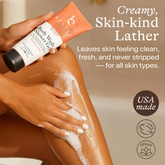 Beauty by Earth Vanilla Coconut Shower Gel ingredients panel hints aloe and glycerin benefits
