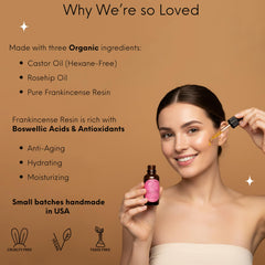 Beauty Glow dropper close-up showing precise application for targeted nourishment