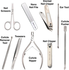 Beauty Power nail scissors and tweezers deliver clean cuts.