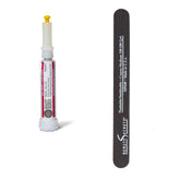 Beauty Secrets drip and clog-proof nail glue bottle closeup highlighting mess-free precision
