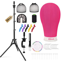 Beauty Star 63-inch wig stand tripod with canvas head for full display
