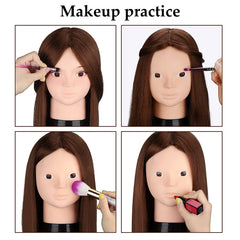Beauty Star mannequin head with DIY braiding set for custom hairstyles.