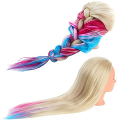 Beauty Star mannequin head swiveling base enabling flexible angle adjustments.