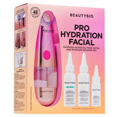 BeautyBio GLOfacial clarifying concentrate bottle for pore clearing and oil control on the go.