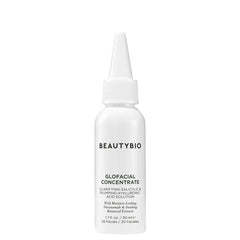 BeautyBio GLOfacial blue LED tool closeup for pore clarifying and radiant skin