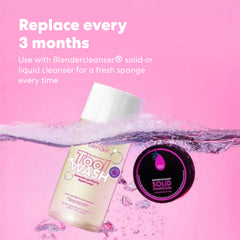 Beautyblender showing foundation blending with quick, even coverage.