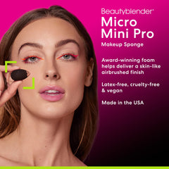Beautyblender Micro Mini Pro Black inner-eye use for brightening without streaks