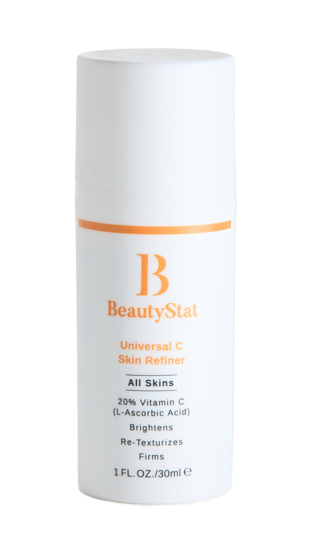 BeautyStat Universal C Skin Refiner bottle closeup promotes radiant skin