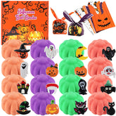 Beauwell halloween bath bombs pumpkin swirls for colorful bath time.