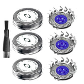 BECHY HQ56 replacement head close-up shows dual blades for a smoother shave.