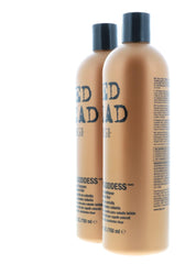 Bed Head Color Goddess pack-2 shows value of duo for color-treated hair.