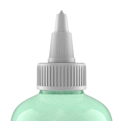 TIGI Bed Head Control Freak Serum close-up showing frizz-free hair and shine.