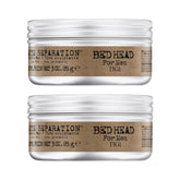 Bed Head Matte Separation Wax bottle demonstrates strong hold and matte finish for defined men's styles.