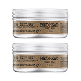 Bed Head Pure Texture Molding Paste jar shows matte texture and versatility for styling.