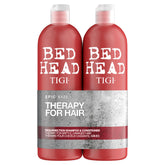 Bed Head Resurrection shampoo bottle delivering deep hydration for dry hair
