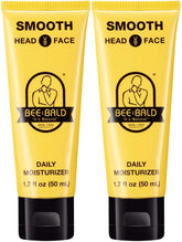 Bee Bald SMOOTH bottle closeup for daily hydration and tone