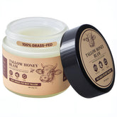 Beef Tallow for Skin balm texture—glossy paste that locks in moisture for 24 hours.