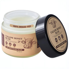 Beef Tallow for Skin balm texture—glossy paste that locks in moisture for 24 hours.