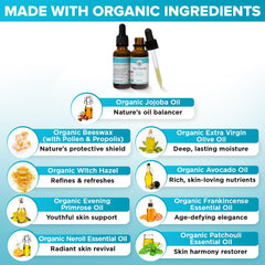 BeeFriendly serum application image shows gentle under-eye care and quick absorption.