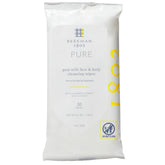Beekman 1802 Face Wipes fragrance-free 30-count packaging for quick makeup removal