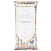Beekman 1802 Honeyed Grapefruit face wipes pack for on-the-go cleansing