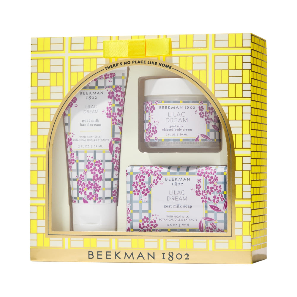 Beekman 1802 Wake Up Lilacs bar soap with goat milk for winter hydration