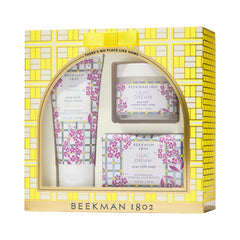 Beekman 1802 Wake Up Lilacs bar soap with goat milk for winter hydration