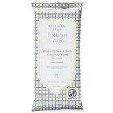 Beekman 1802 Face Wipes Fresh Air pack for on-the-go cleansing and refreshing skin.