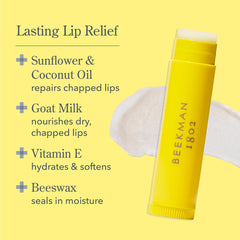 Beekman 1802 Lilac Dream Lip Balm packaging highlighting clean, cruelty-free formula.
