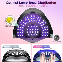 Beenle 320W UV LED Nail Lamp top panel shows durable construction for long-term use