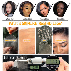 Beeos 5x5 handmade closure shows 100% human hair for versatile styling and natural movement.