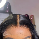 Beeos 5x5 Skinlike HD lace closure closeup shows ultra-thin melt-in effect for seamless scalp blend.