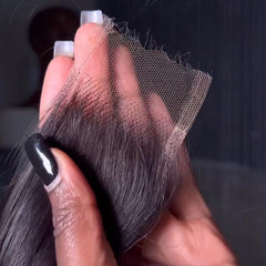 BEEOS Skinlike Real HD Lace Closure 20-inch straight weave blends seamlessly for daily wear.