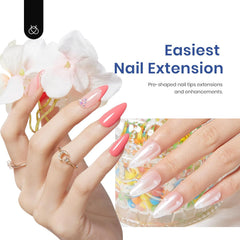 Beetles 9-in-1 nail glue gel offering versatile base, bloom, and rhinestone glue options.