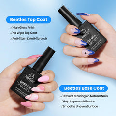 Beetles base coat sticky foundation bottle creates solid adhesion for next layers