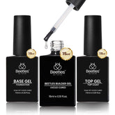 Beetles Builder Gel clear bottle pour for at-home nail enhancements and even application