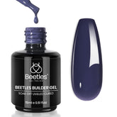 Beetles Builder Gel Indigo Nocturne jar showing deep blue shade and potential wear.