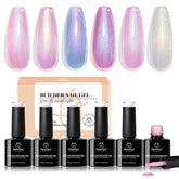Beetles Builder Gel Pearl Shimmer Bottle provides durable, salon-grade nails.