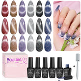 Beetles Cat Eye color c373 with shimmering magnetics for nails