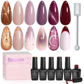 Beetles Cat Eye Gel Nail Polish Set packaging highlights gift-ready presentation