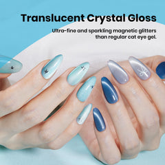 Beetles cat-eye nail polish cured under UV/LED for salon-like gloss at home.