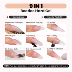 Beetles Chestnut Breeze jar closeup highlights thick yet flexible gel for sculpting