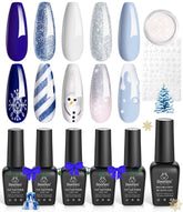 Beetles Christmas gel nail polish set shows five winter colors for at home manicures