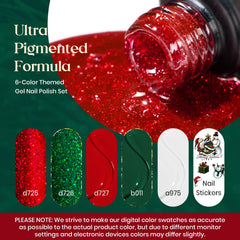 Beetles Glitter Green gel swatch adds festive sparkle for celebrations